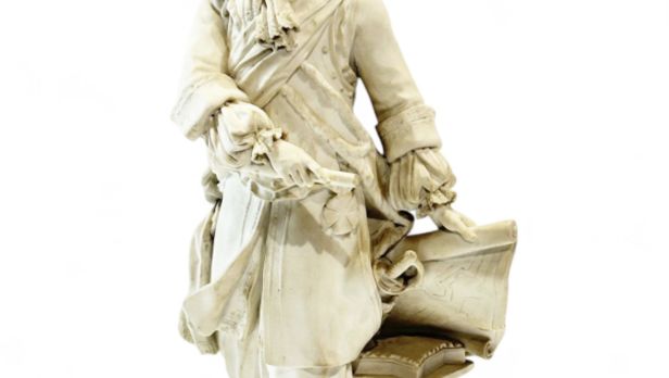 Rare statute de Vauban en biscuit de Sèvres, D’après Charles Antoine BRIDAN (1730-1805)