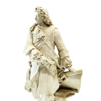 Rare statute de Vauban en biscuit de Sèvres, D’après Charles Antoine BRIDAN (1730-1805)