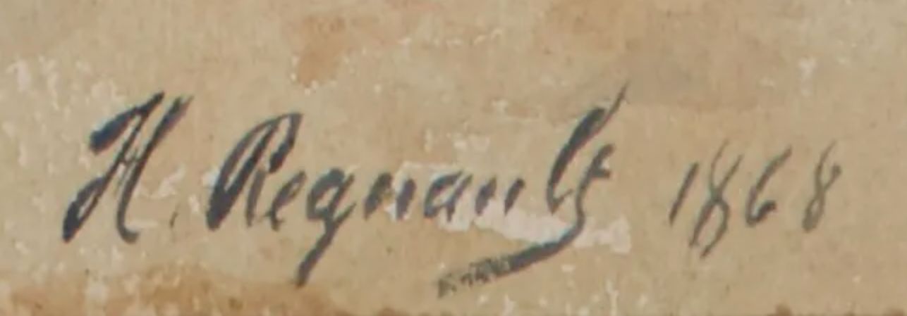 Signature de Henri Regnault