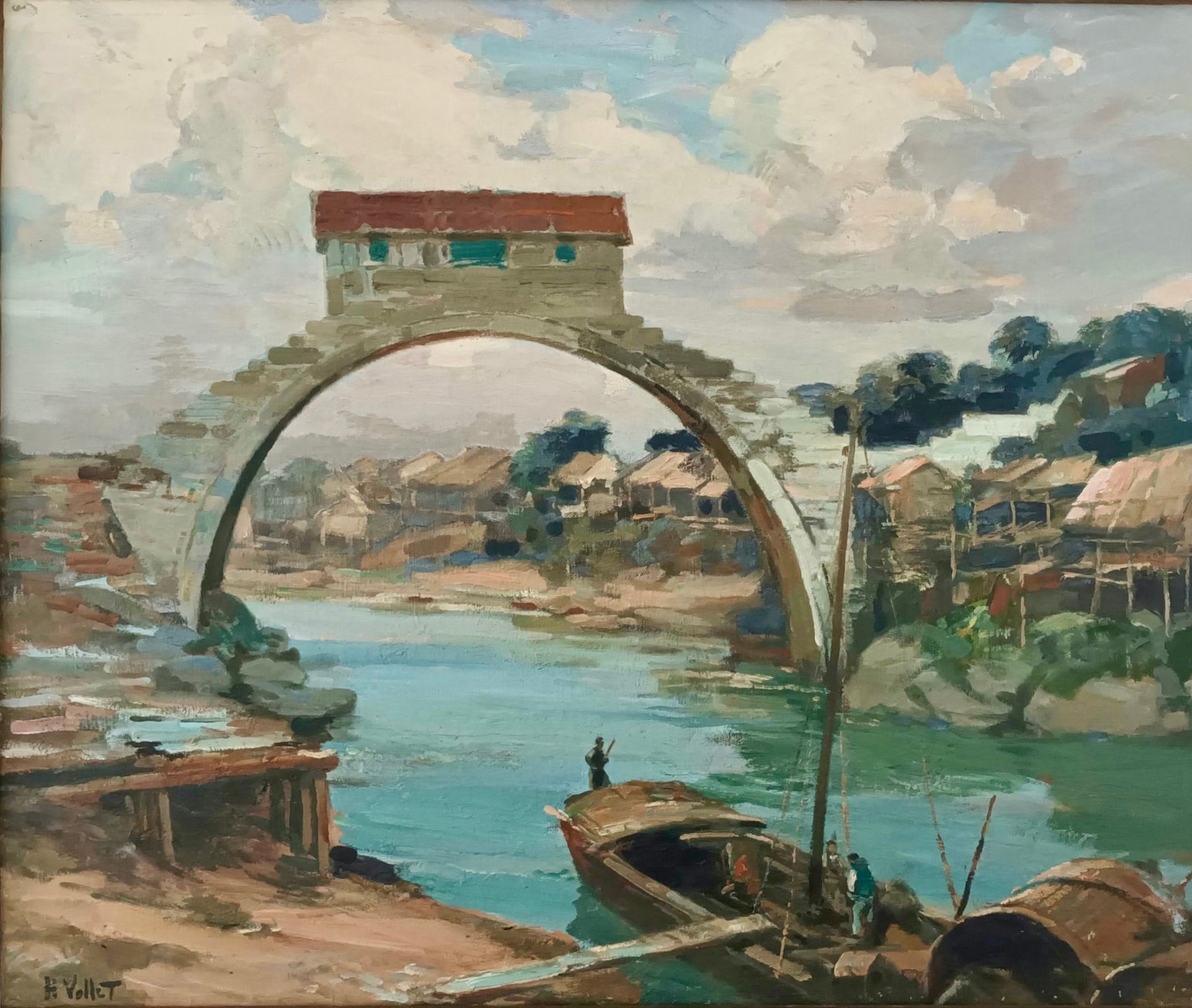 Vollet, huile sur toile