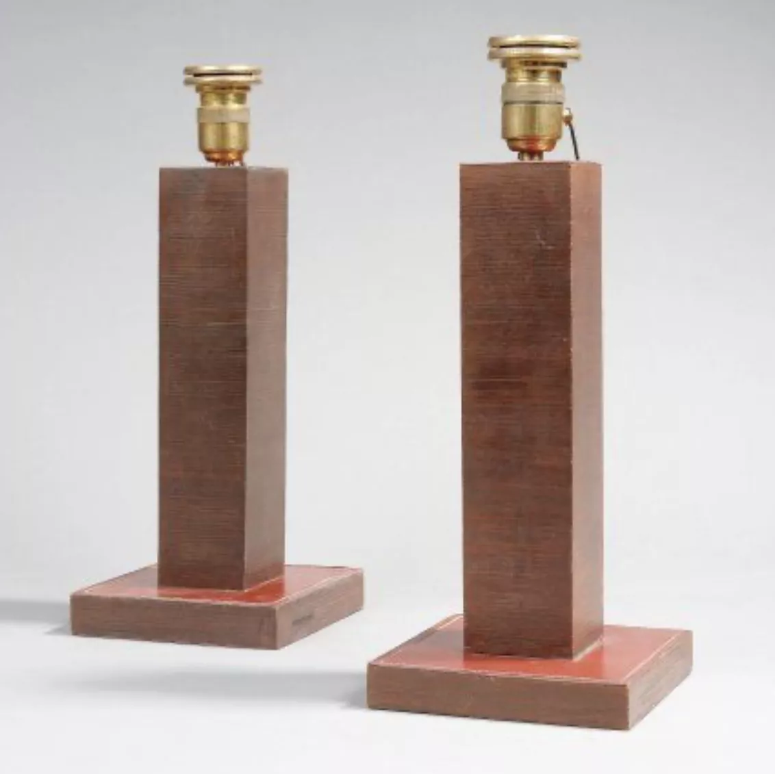 Dupr&eacute;-Lafon, lampes &agrave; poser estampill&eacute;es Herm&egrave;s