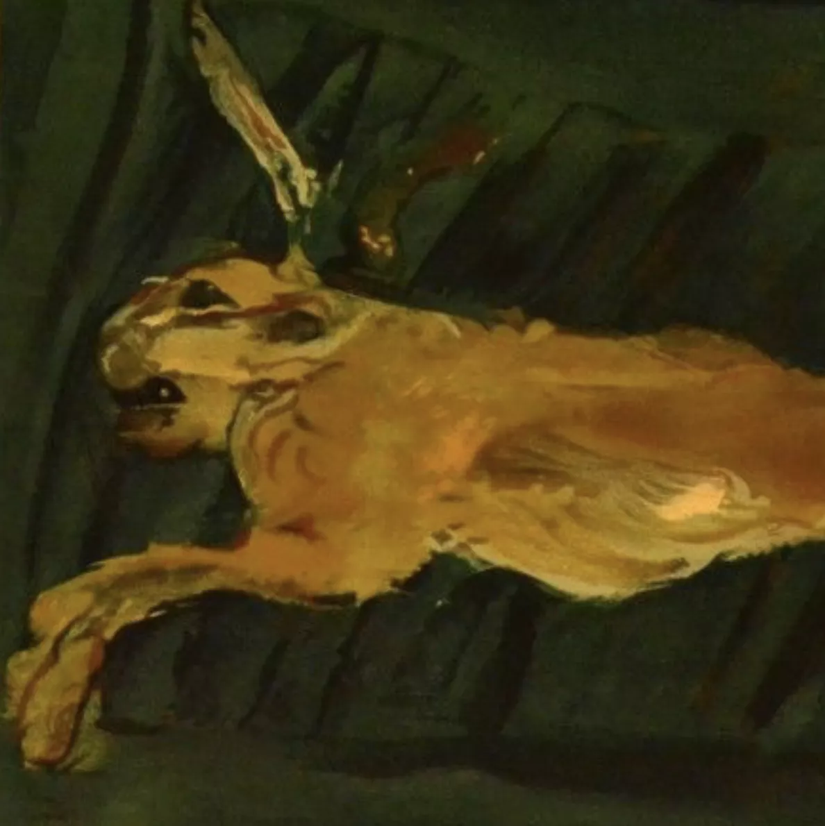 Soutine, Le li&egrave;vre pendu, lithographie