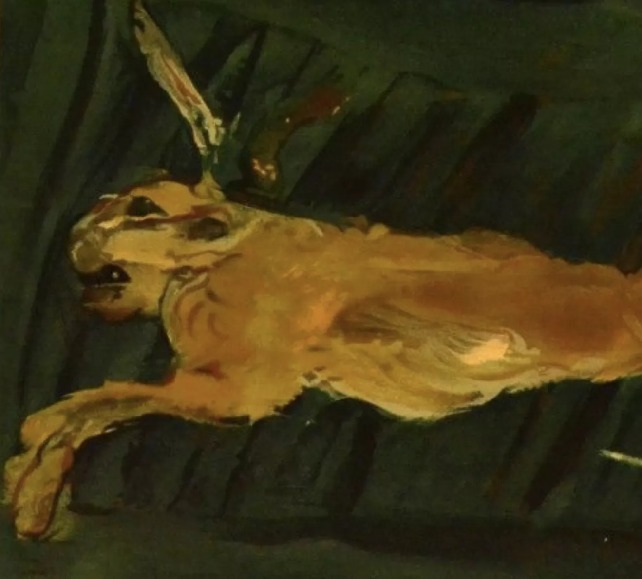 Soutine, Le li&egrave;vre pendu, lithographie