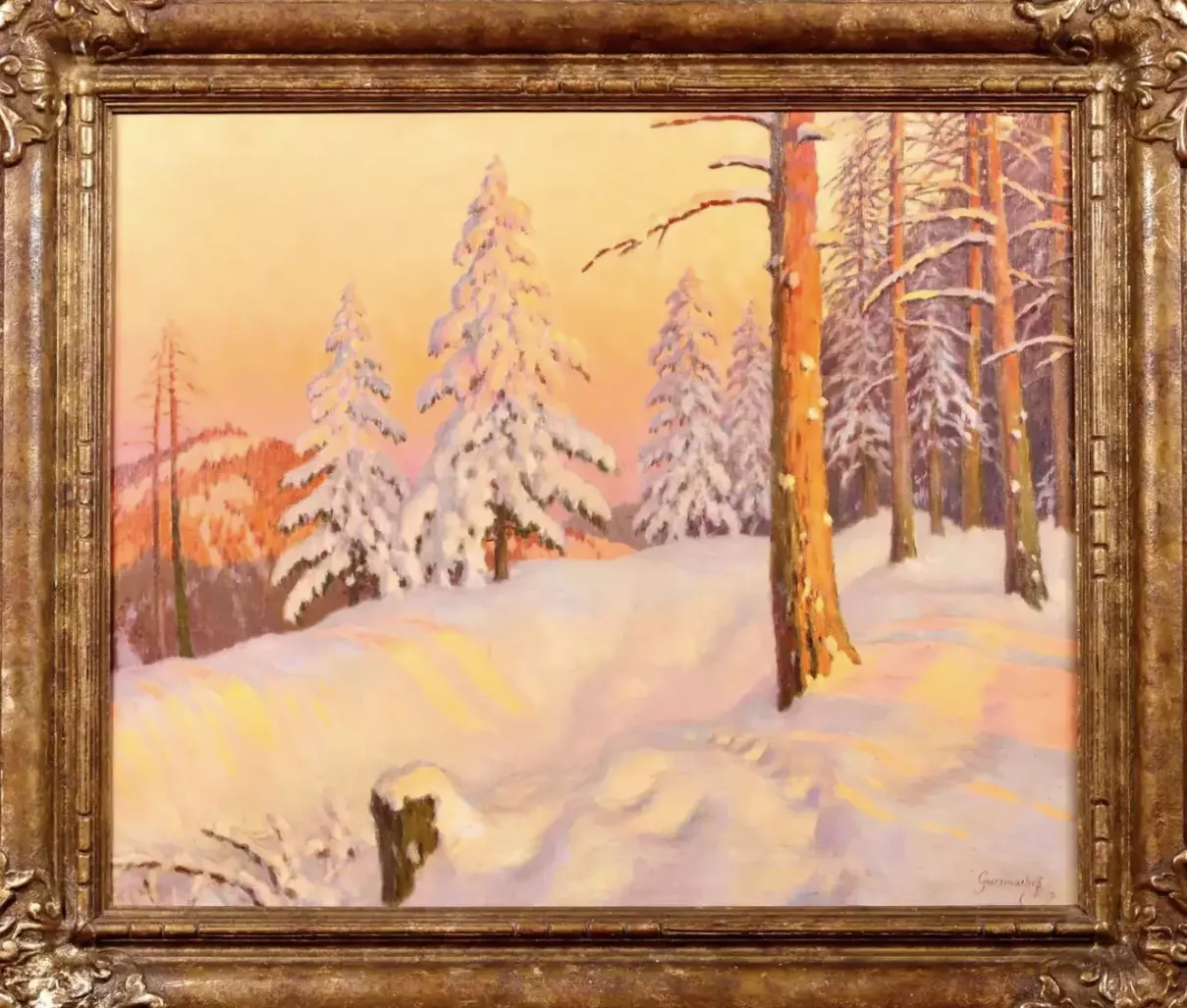 Guermacheff, huile sur toile