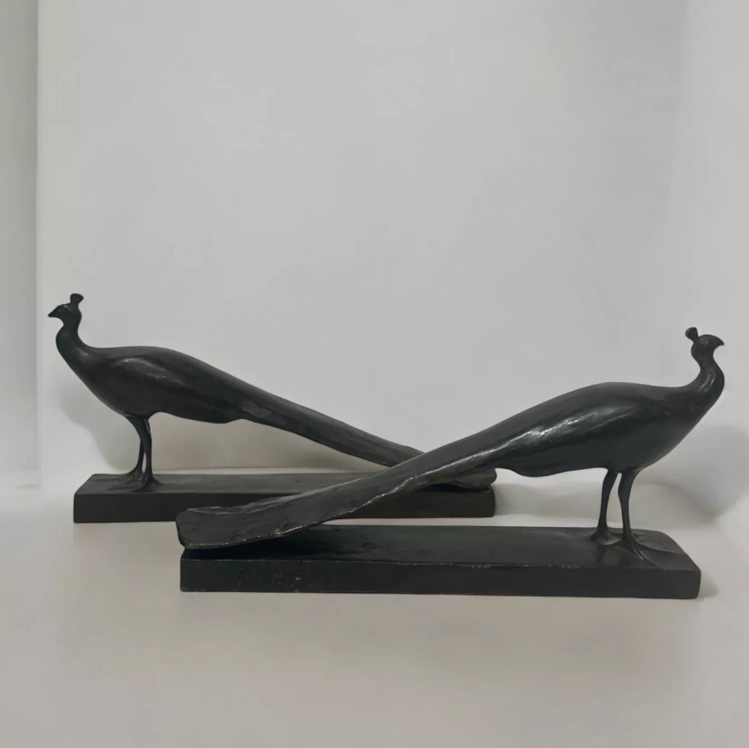 Fran&ccedil;ois Pompon, paons en bronze