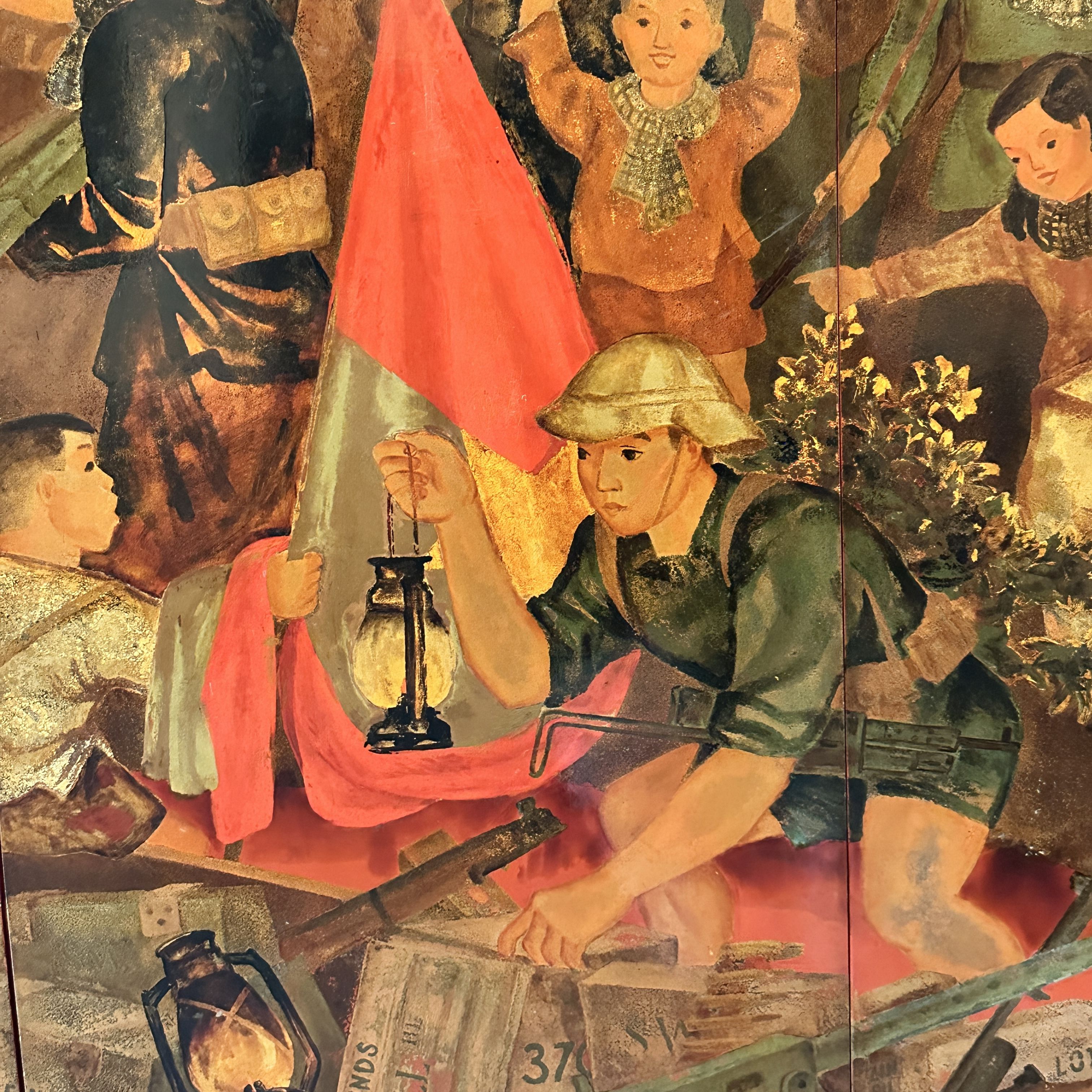 Hoang Tich Chu, laque sur panneau