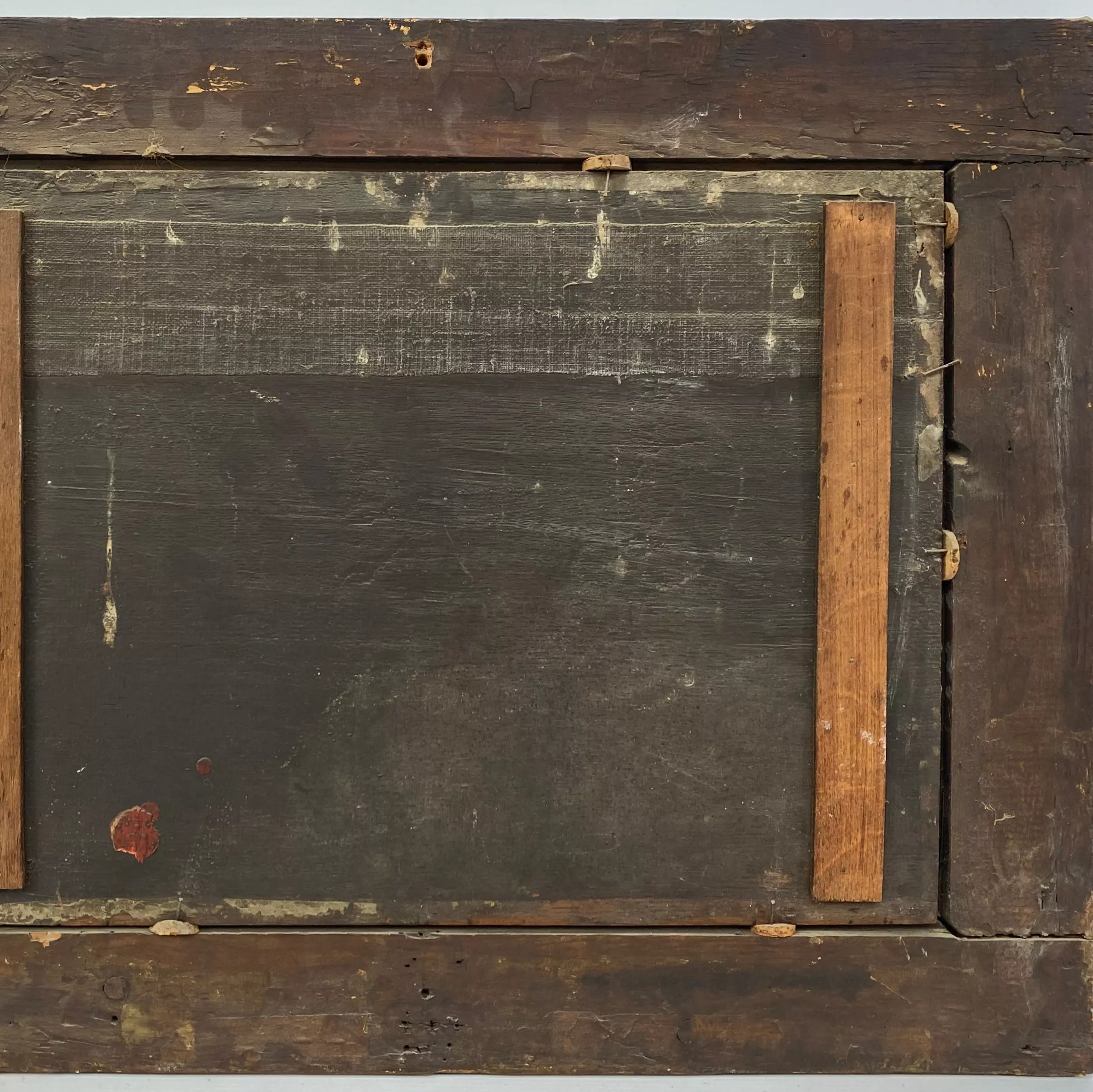 Arri&egrave;re d'un tableau d'une &eacute;cole n&eacute;erlandaise