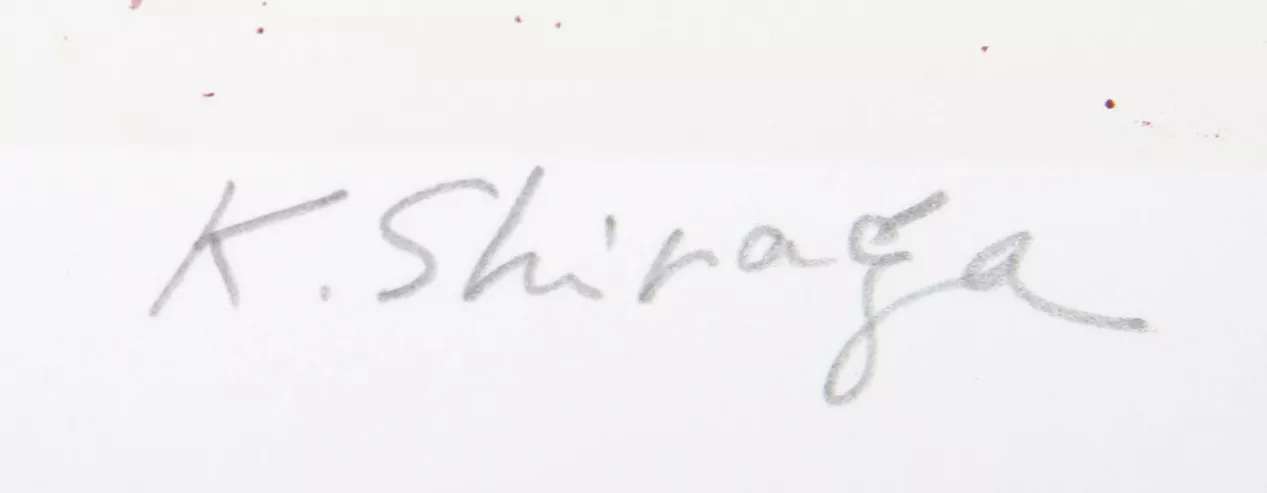 Signature de Kazuo Shiraga