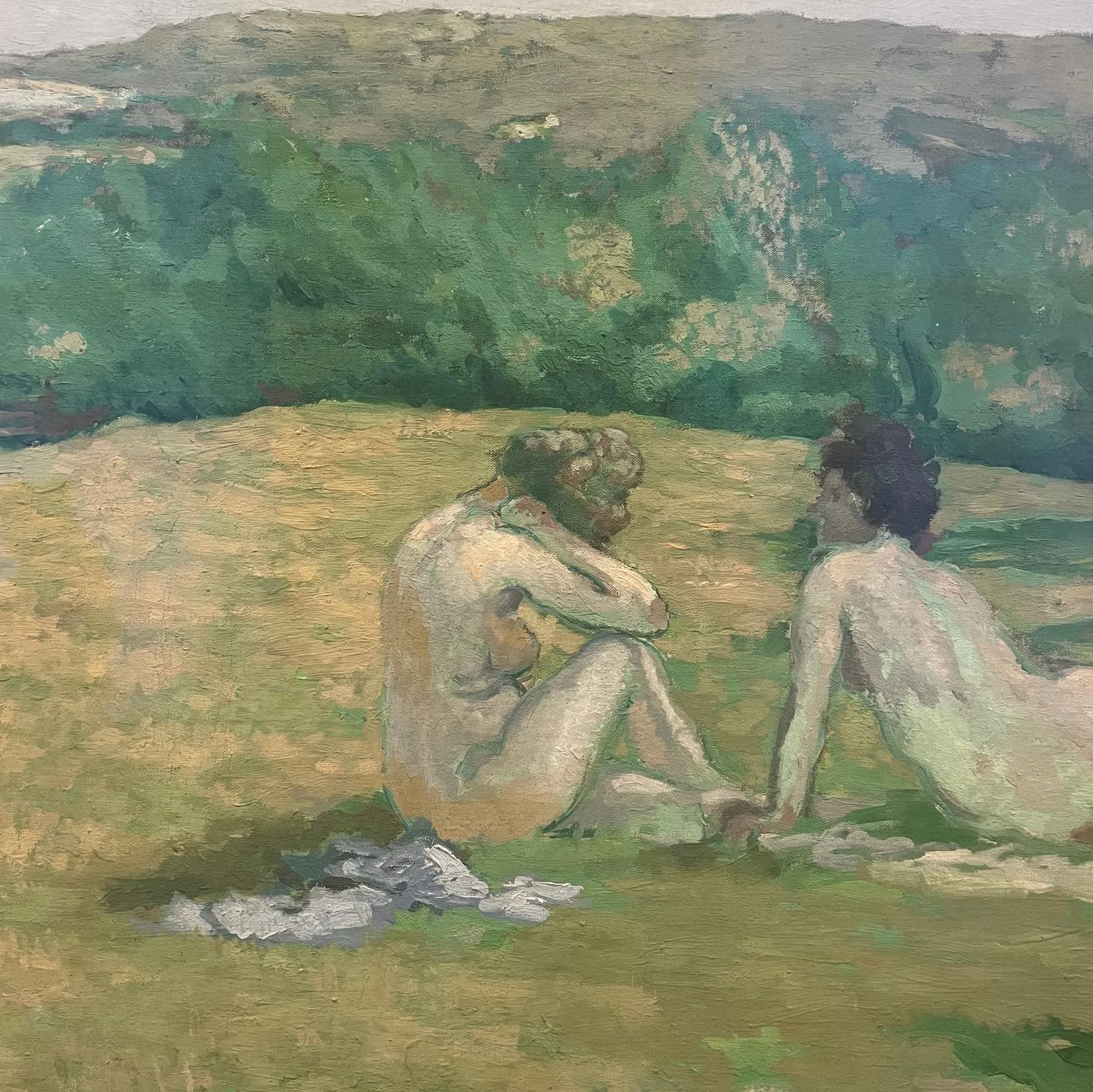 Ker-Xavier Roussel, huile sur toile, d&eacute;tail
