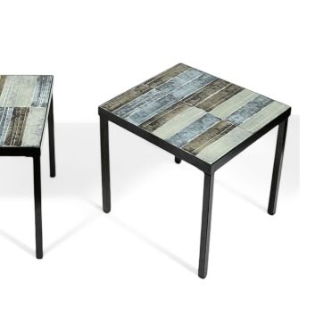 Roger CAPRON (1922-2006), Suite de deux tables basses de la série Y, circa 1968