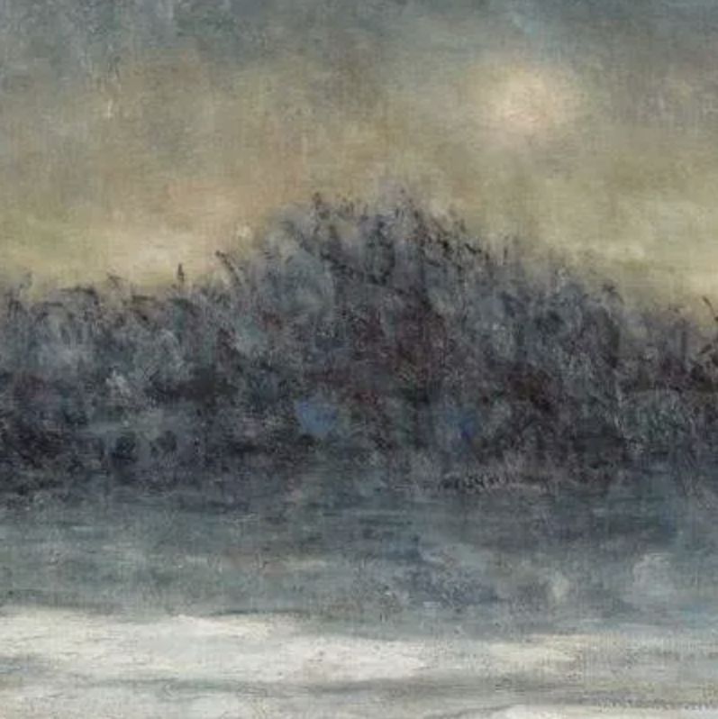 Maurice Louvrier, huile sur toile