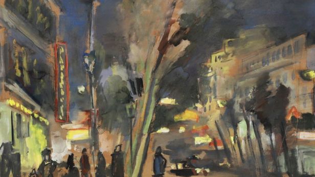 Robert Rafaïlovitch FALK (Moscou, 1886-1958) Vue de Paris la nuit.