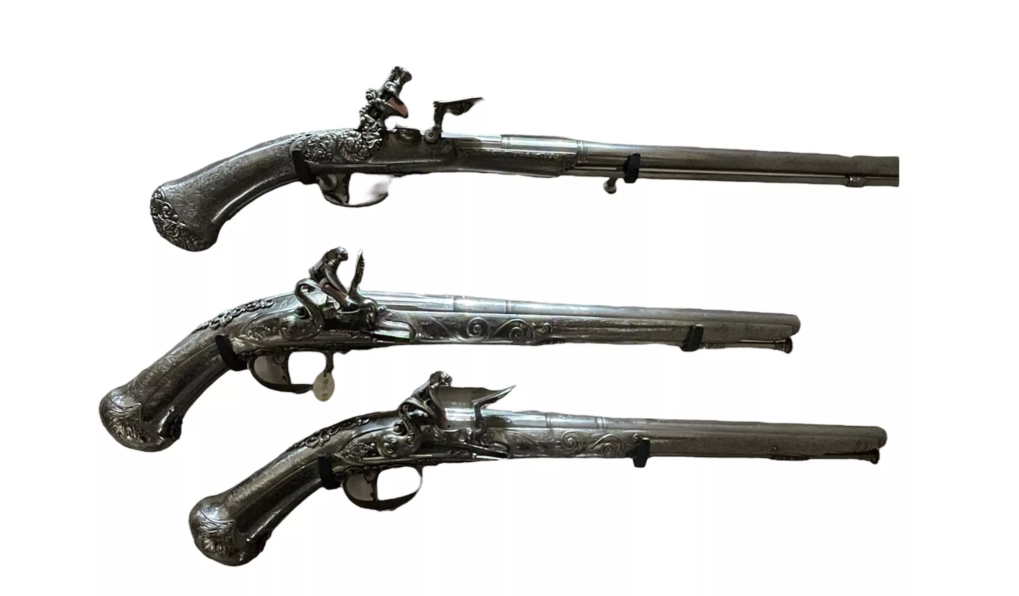 Pistolets &agrave; silex par Boutet, manufacture de Versailles