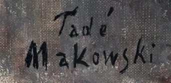 Signature de Tad&eacute; Makowski