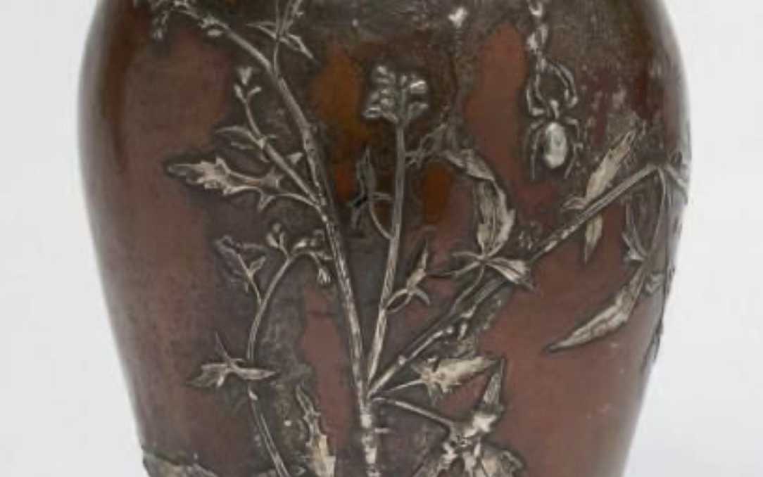 Henri Husson, vase en bronze