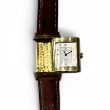 JAEGER-LECOULTRE REVERSO Montre-bracelet à boitier basculant en or 18K (750 millièmes)