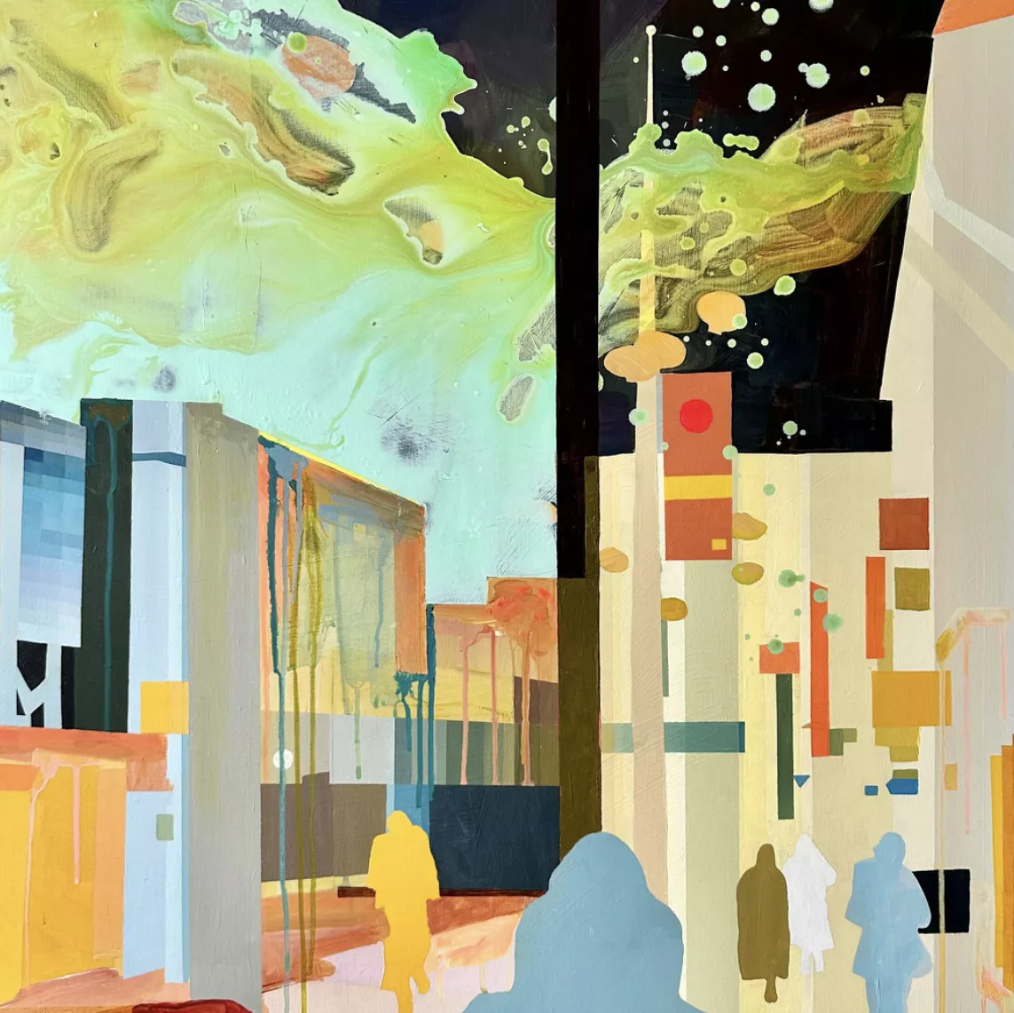 Kate Hooray Osmond, huile sur toile