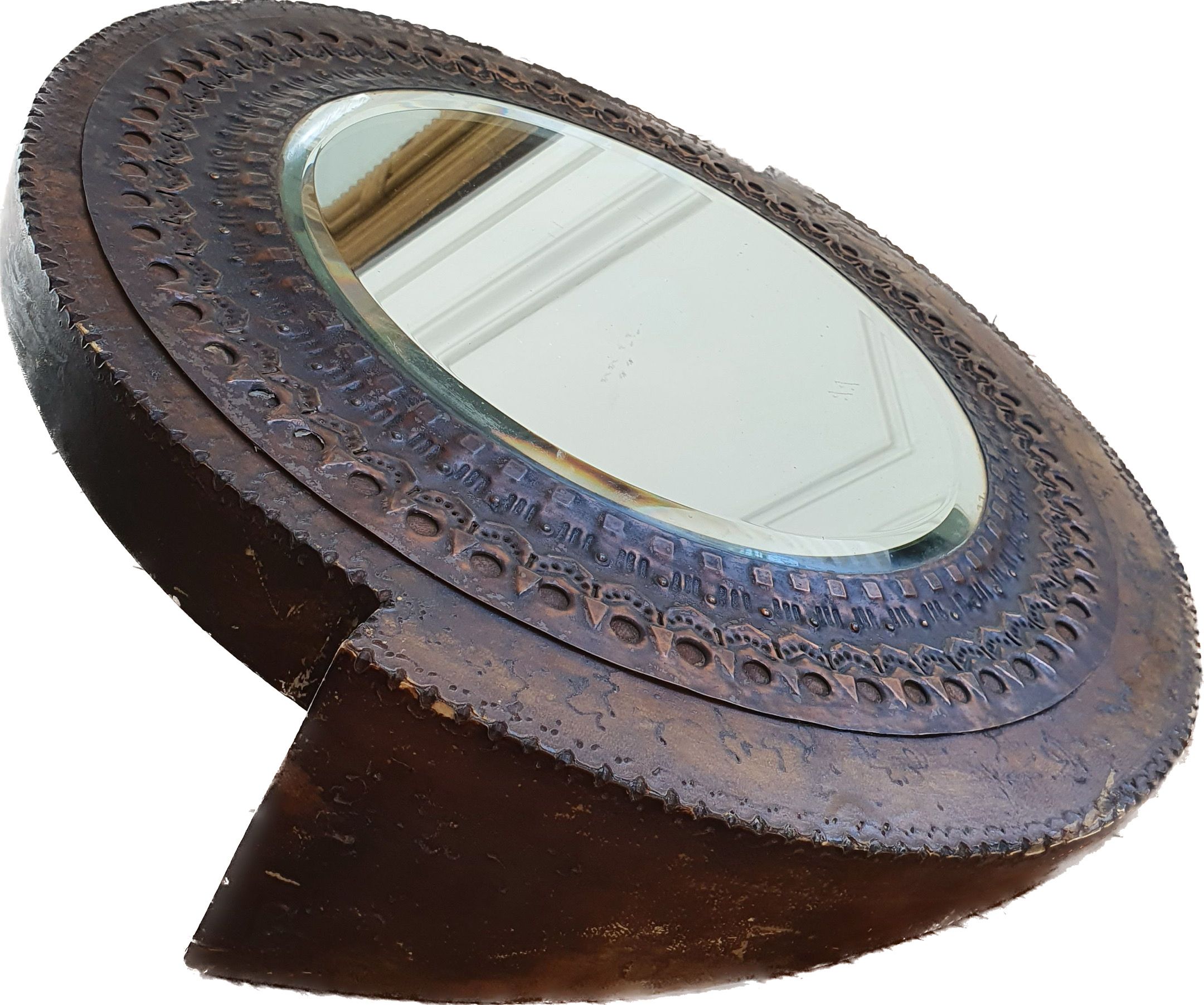 Carlo Bugatti, miroir en bois sculpté