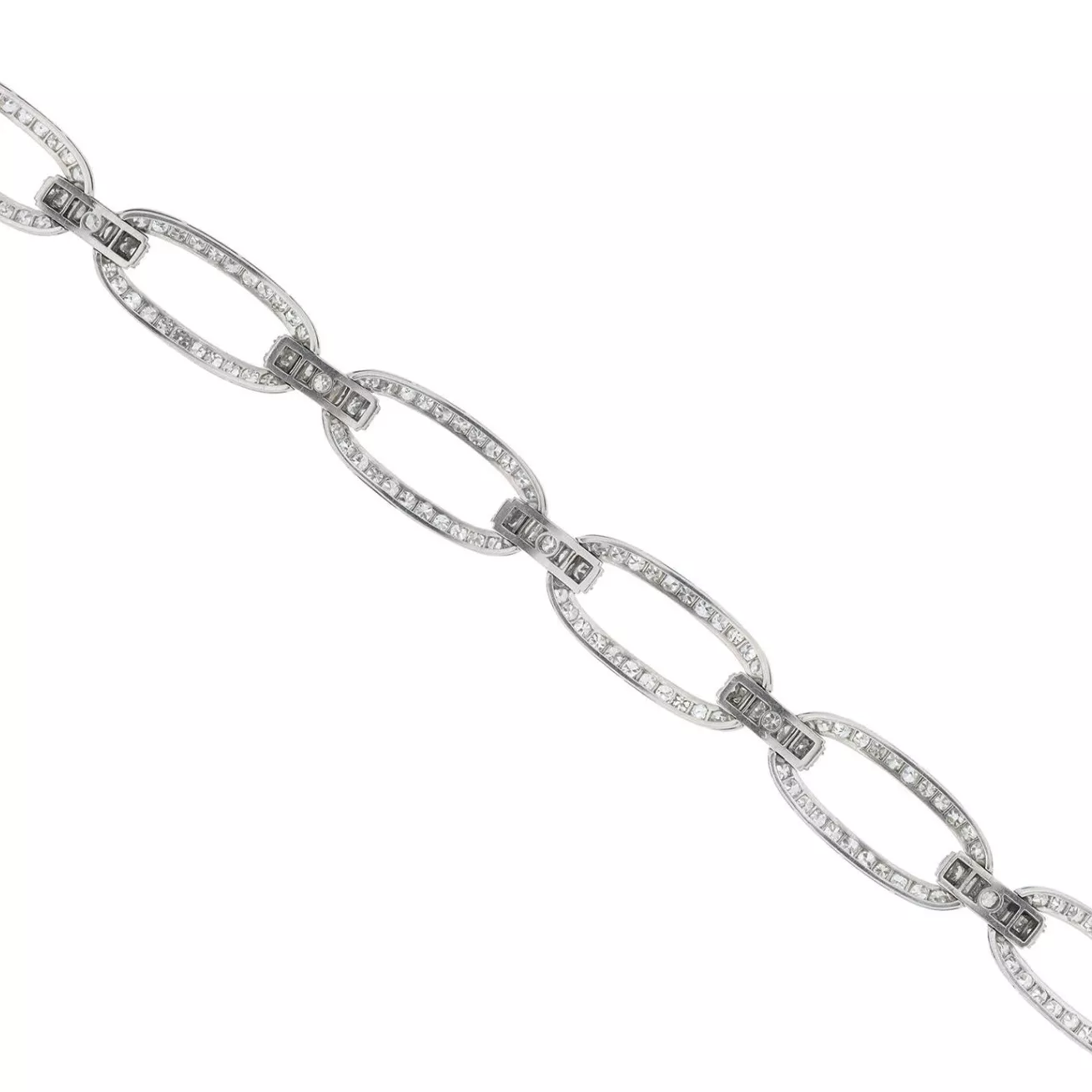 Georges Fouquet, bracelet en or blanc et diamants