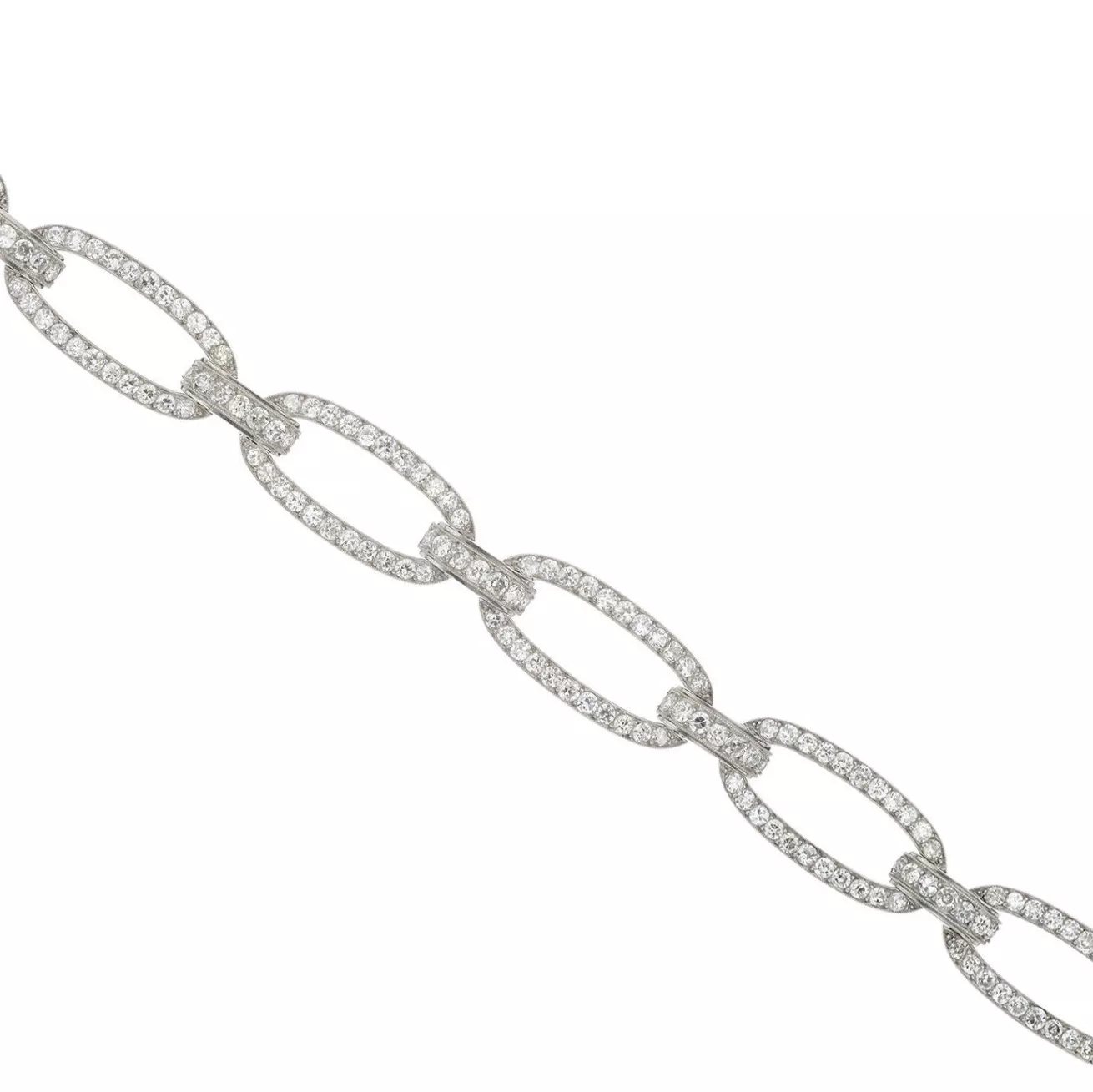 Georges Fouquet, bracelet en or blanc et diamants