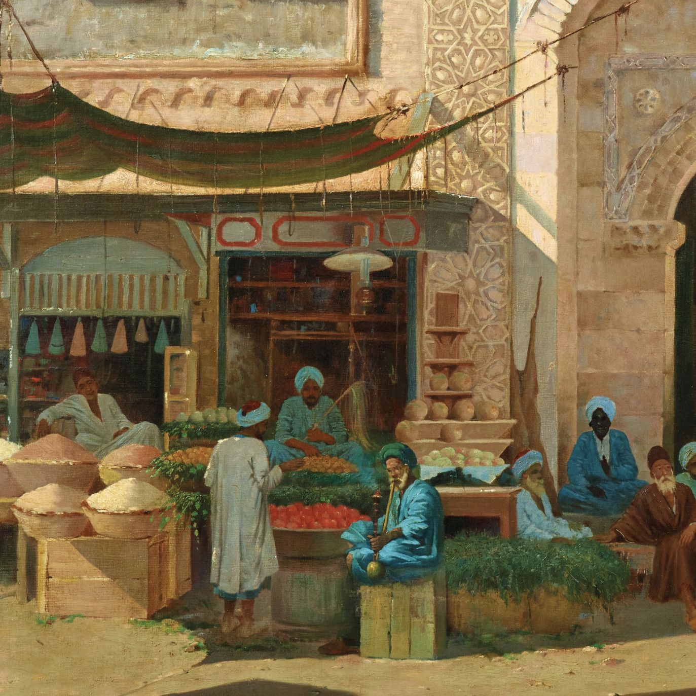 Nicola Forcella, huile sur toile