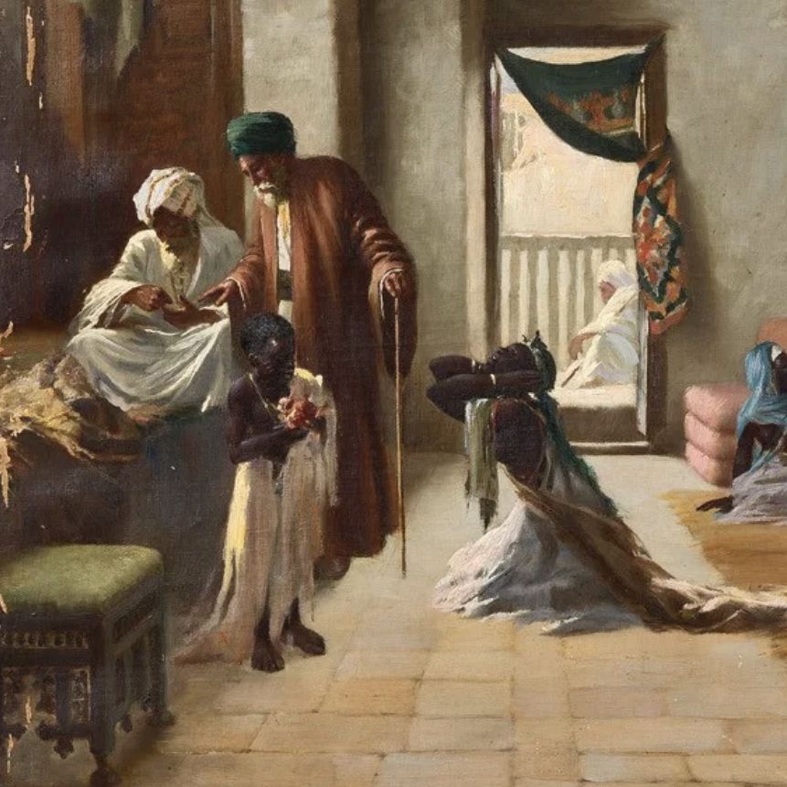 Nicola Forcella, huile sur toile