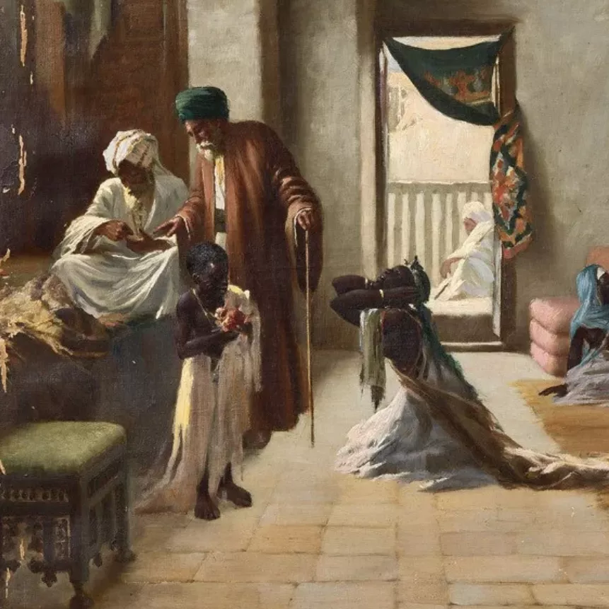 Nicola Forcella, huile sur toile