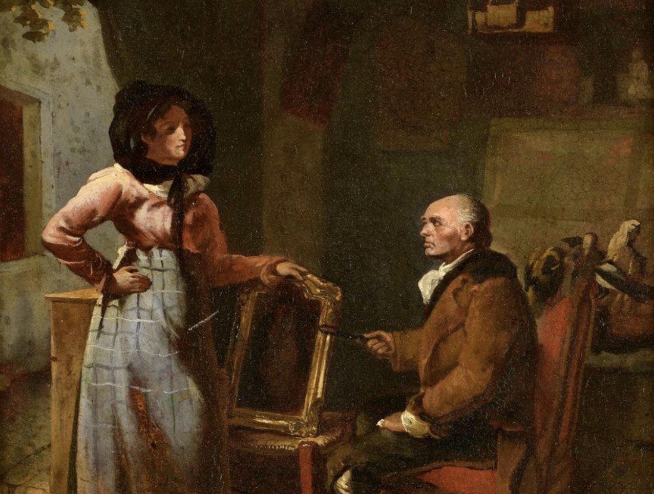 Hortense Haudebourt Lescot, huile sur toile