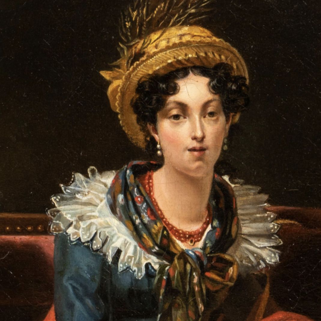 Hortense Haudebourt Lescot, huile sur toile