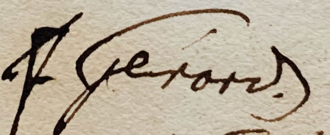 Signature de François Gérard