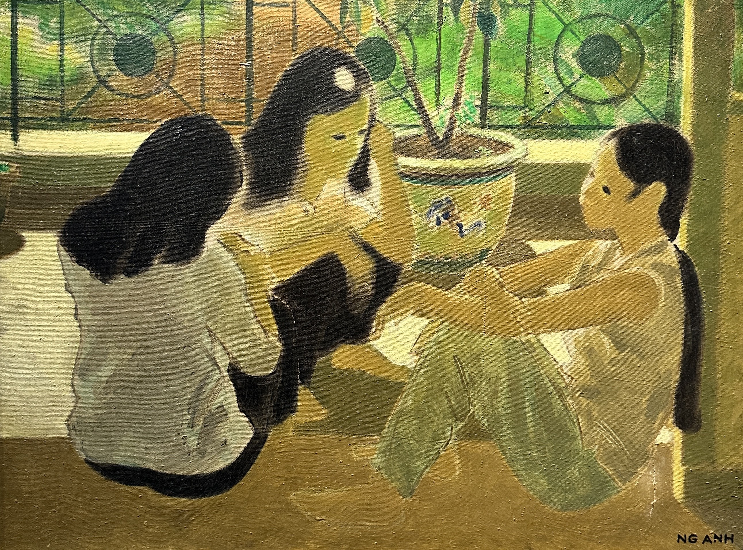 Nguyen Anh, huile sur toile