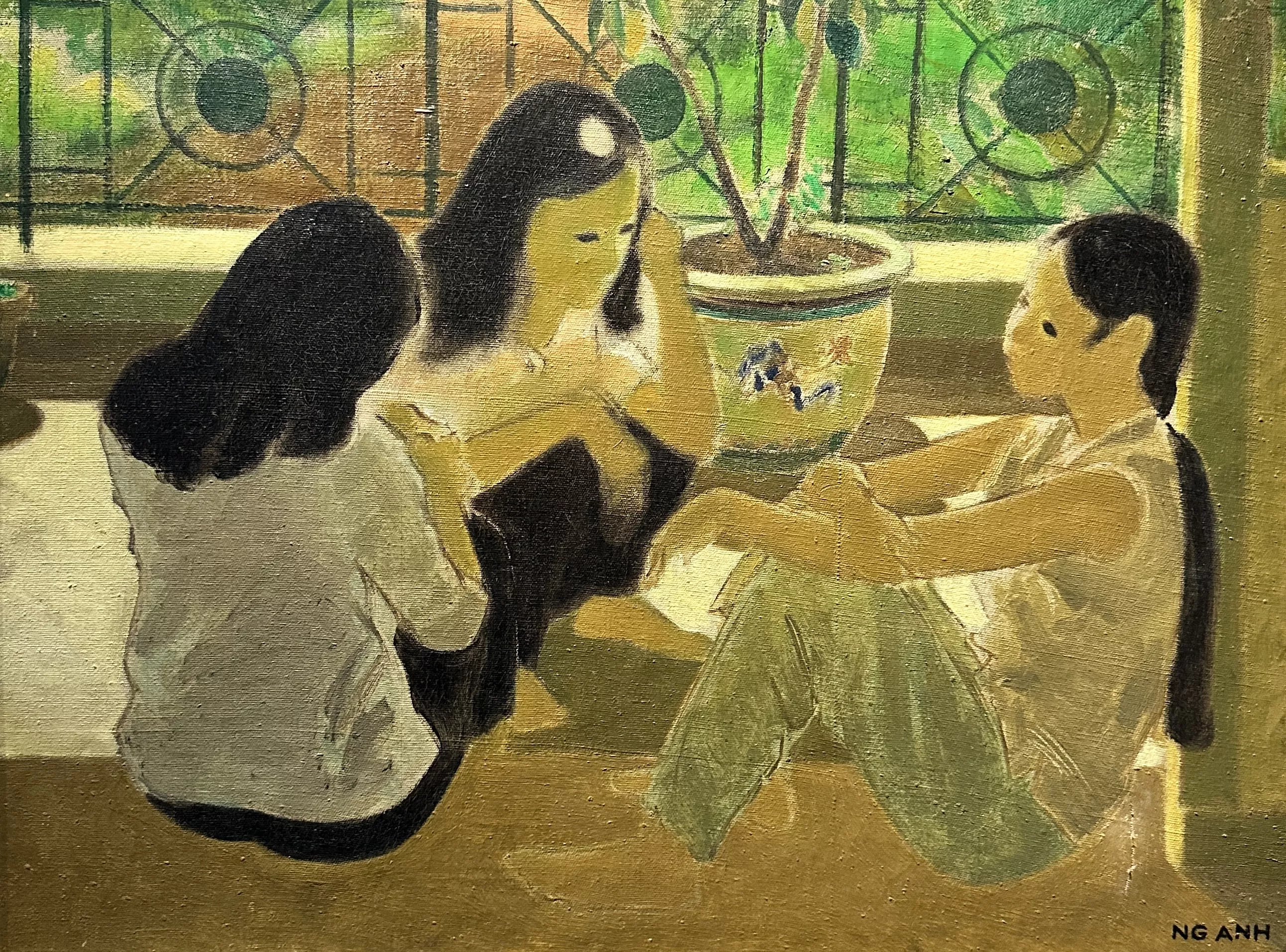 Nguyen Anh, huile sur toile