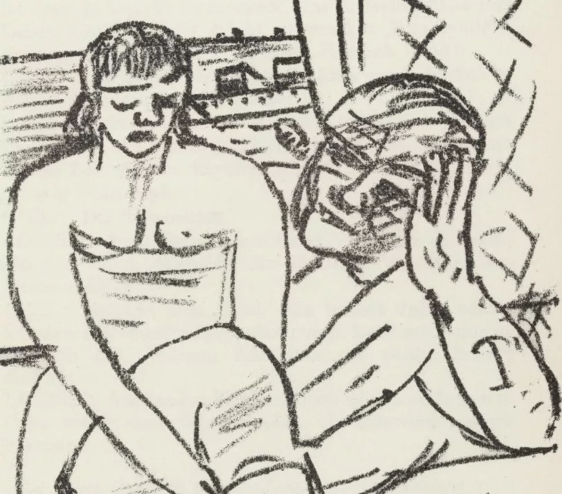 Max Beckmann, pastel sur papier