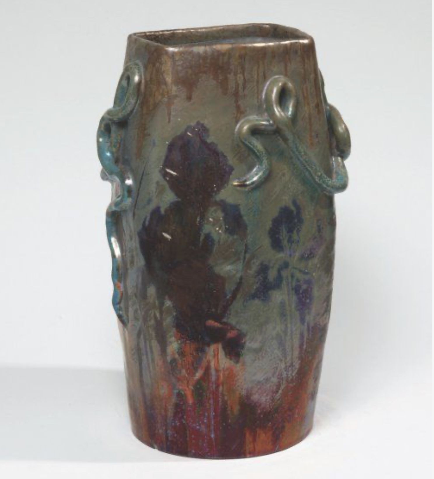 Levy Dhurmer, vase en céramique émaillée