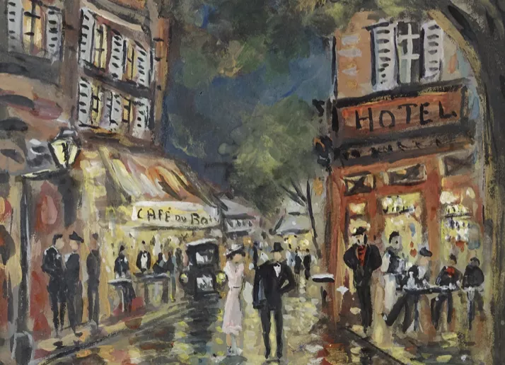Constantin Korivine, gouache sur papier