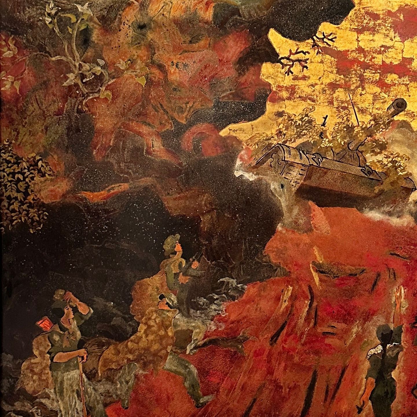 Le Tri Dung, laque sur panneau