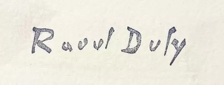 Signature de Raoul Dufy