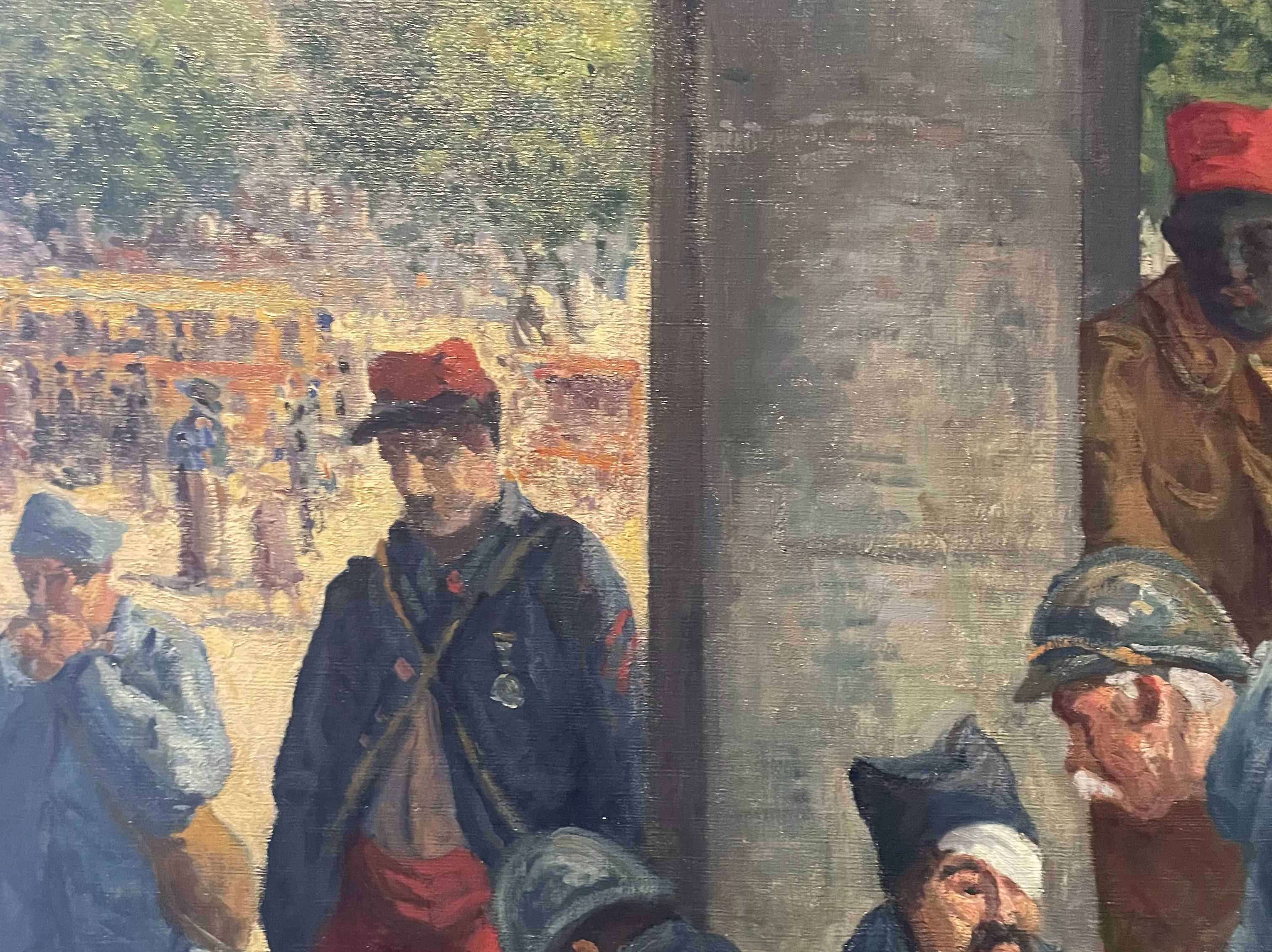 Luce, huile sur toile, d&eacute;tail