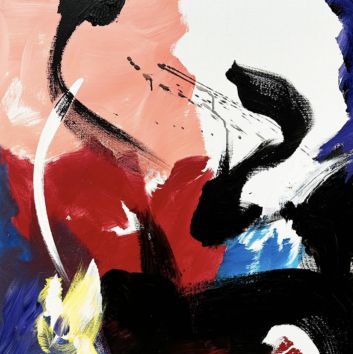 Jean Miotte, acrylique sur toile