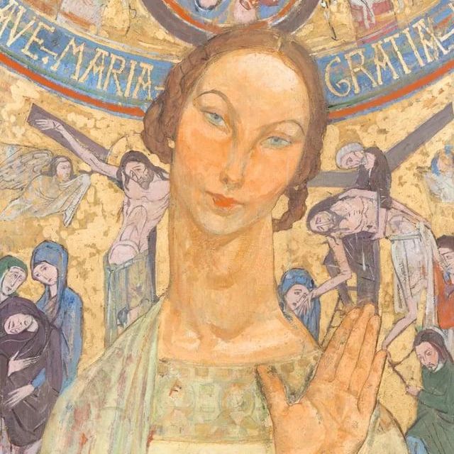 Odette Pauvert, huile sur toile