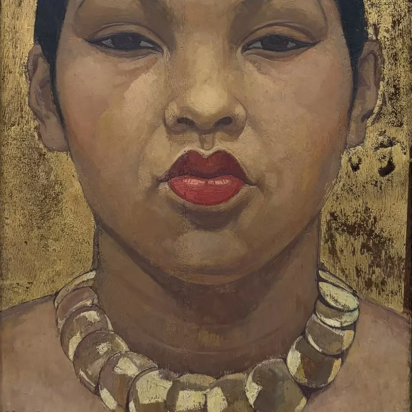 Odette Pauvert, huile sur toile