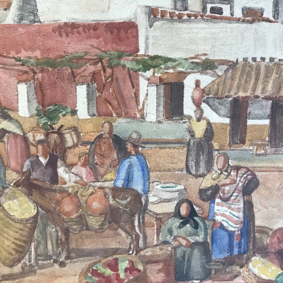 Odette Pauvert, huile sur toile