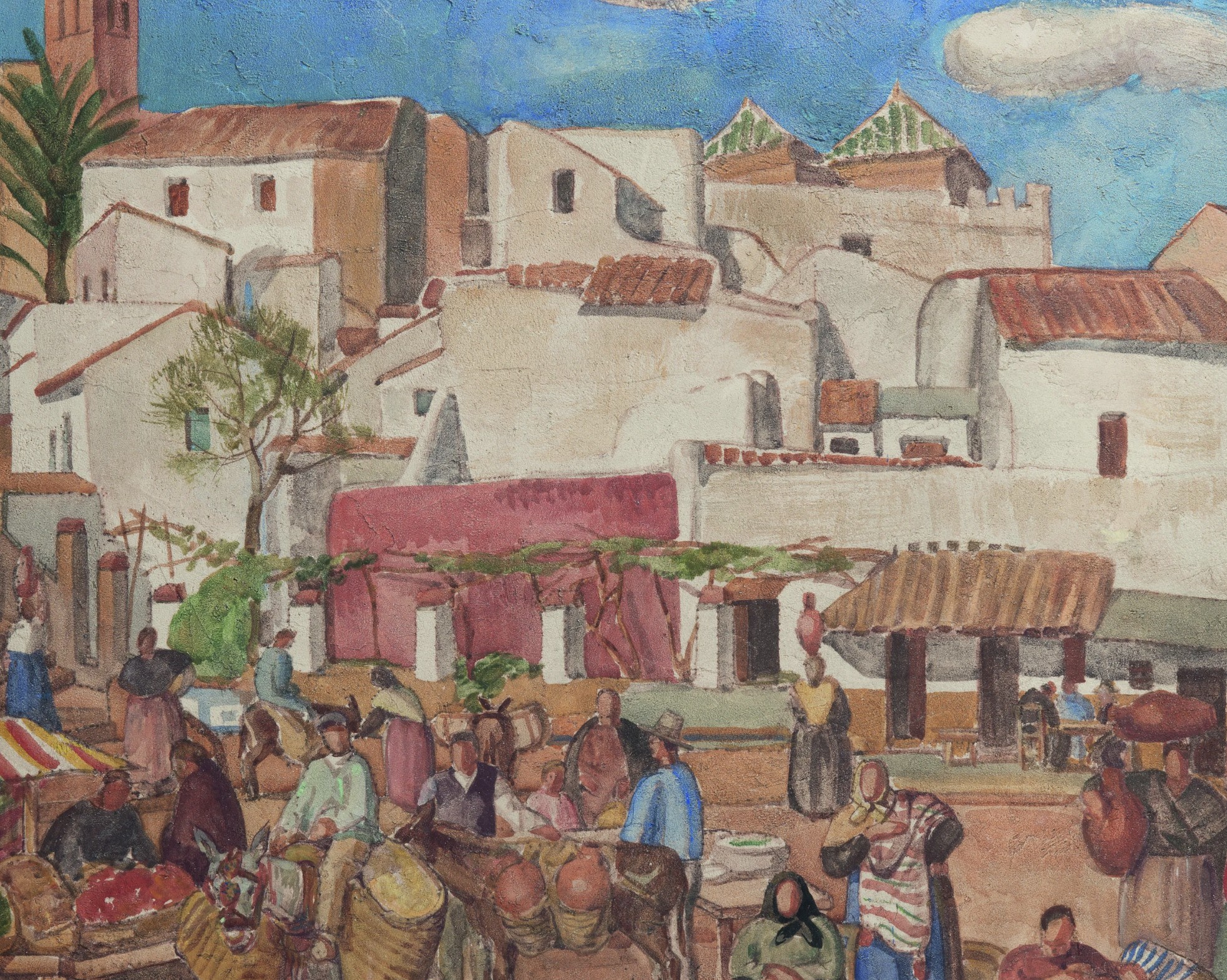 Odette Pauvert, huile sur toile