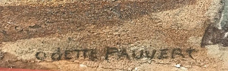 Signature de Odette Pauvert