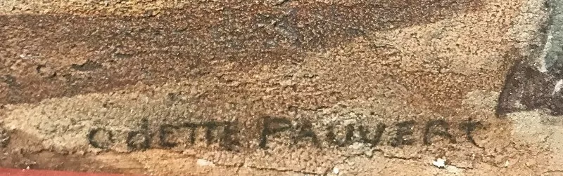 Signature de Odette Pauvert