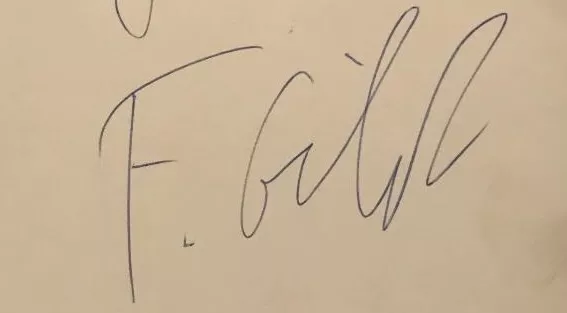 Signature de Fran&ccedil;oise Gilot