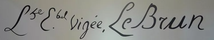 Signature de Vig&eacute;e Le Brun