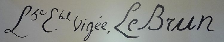 Signature de Vigée Le Brun