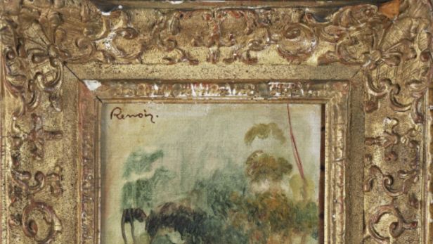 Auguste RENOIR (1841-1919)  Entrée de maisons, vers 1895-1896, Huile sur toile.