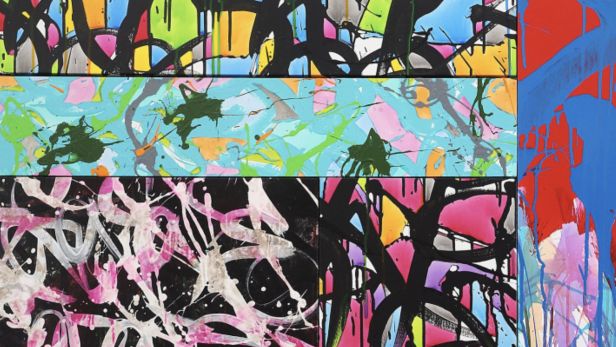 JONONE (1963) "Thunder-Rain"(2013), Assemblage sur toile